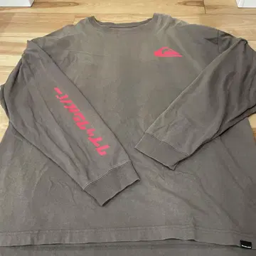 Quiksilver 그레이 긴팔 티셔츠
