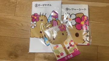 일광화상 키티 헬로키티 손거울 거즈 타월 레저 시트