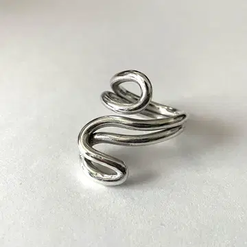 SILVER shaped round trip ring 실버 반지