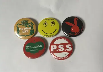 pre-school 캔뱃지 5개 세트