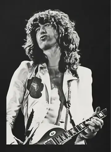 지미 페이지 티셔츠 레드 제플린 Led Zeppelin 블루스