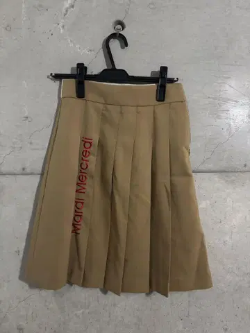 mardi 무릎 기장 플리츠 스커트