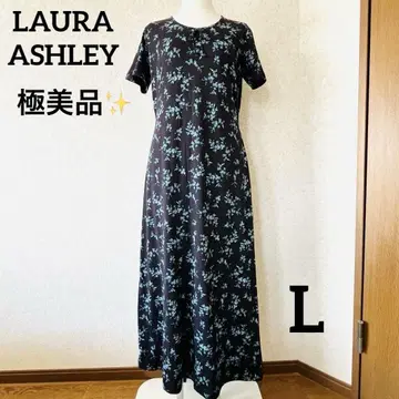 로라 애슐리 롱 원피스 맥시 꽃무늬 블랙 빅 사이즈 L