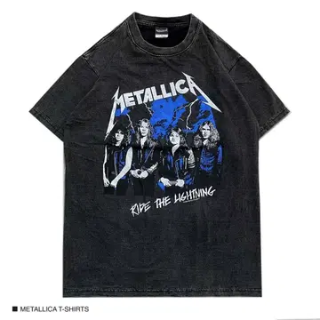 METALLICA 메탈리카 L 반팔 티셔츠 락 밴딩