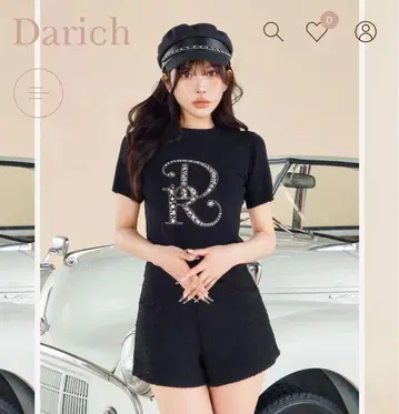 비쥬 DR 니트 탑 블랙