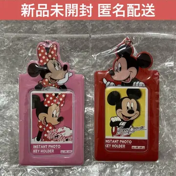 미키 미니 트레이딩 카드 케이스 디즈니 인스턴트 사진 키링