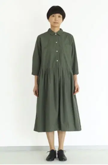 a. 에이도트 셔츠 원피스 올리브