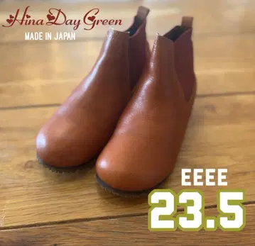 일본제 Hina Day Green 사이드 고어 인힐 부츠 23.5