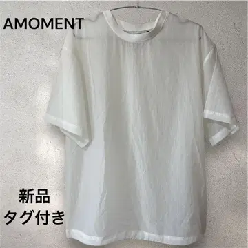 새상품 택 포함 AMOMENT M 사이즈 시어 티셔츠 한국 여성용