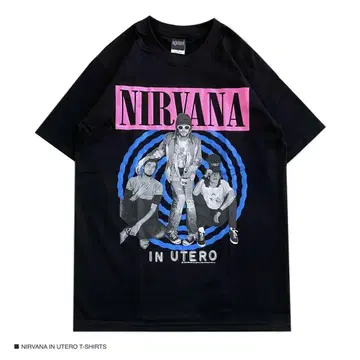 NIRVANA 닐바나 M 티셔츠 락 밴딩 티셔츠 커트 코베인