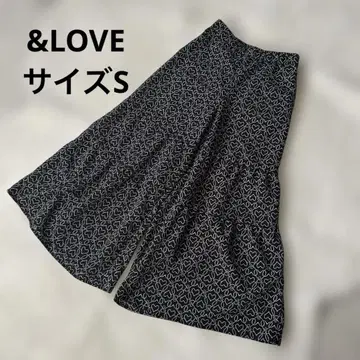 &LOVE 앤드러브 하트 무늬 가우초 팬츠 사이즈 S