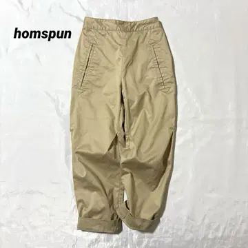 homspun(홈스펀) 코튼 치노 삼각형 스티치 입체 워크 팬츠