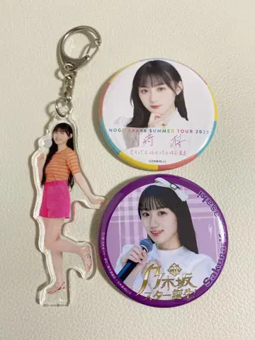 카와사키 벚꽃 캔뱃지 아크릴 키링 세트