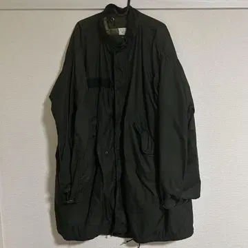 후 염색 블랙 USARMY M-65 피쉬 테일 후드티 빈티지