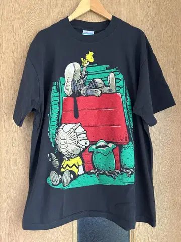 스누피 SNOOPY 프레데터 Predator 영화 티셔츠 XL