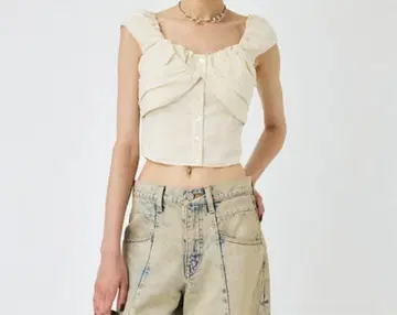 moussy LAYERED GATHERED 블라우스 2