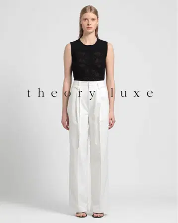 Theory luxe 띠어리 럭스 화이트 데님 와이드 팬츠