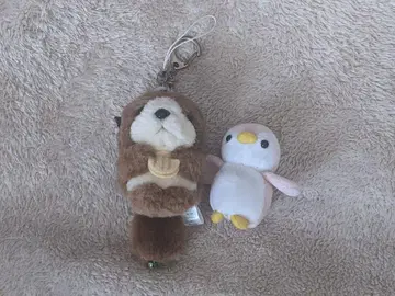랏코 펭귄 봉제 인형 마스코트 키링