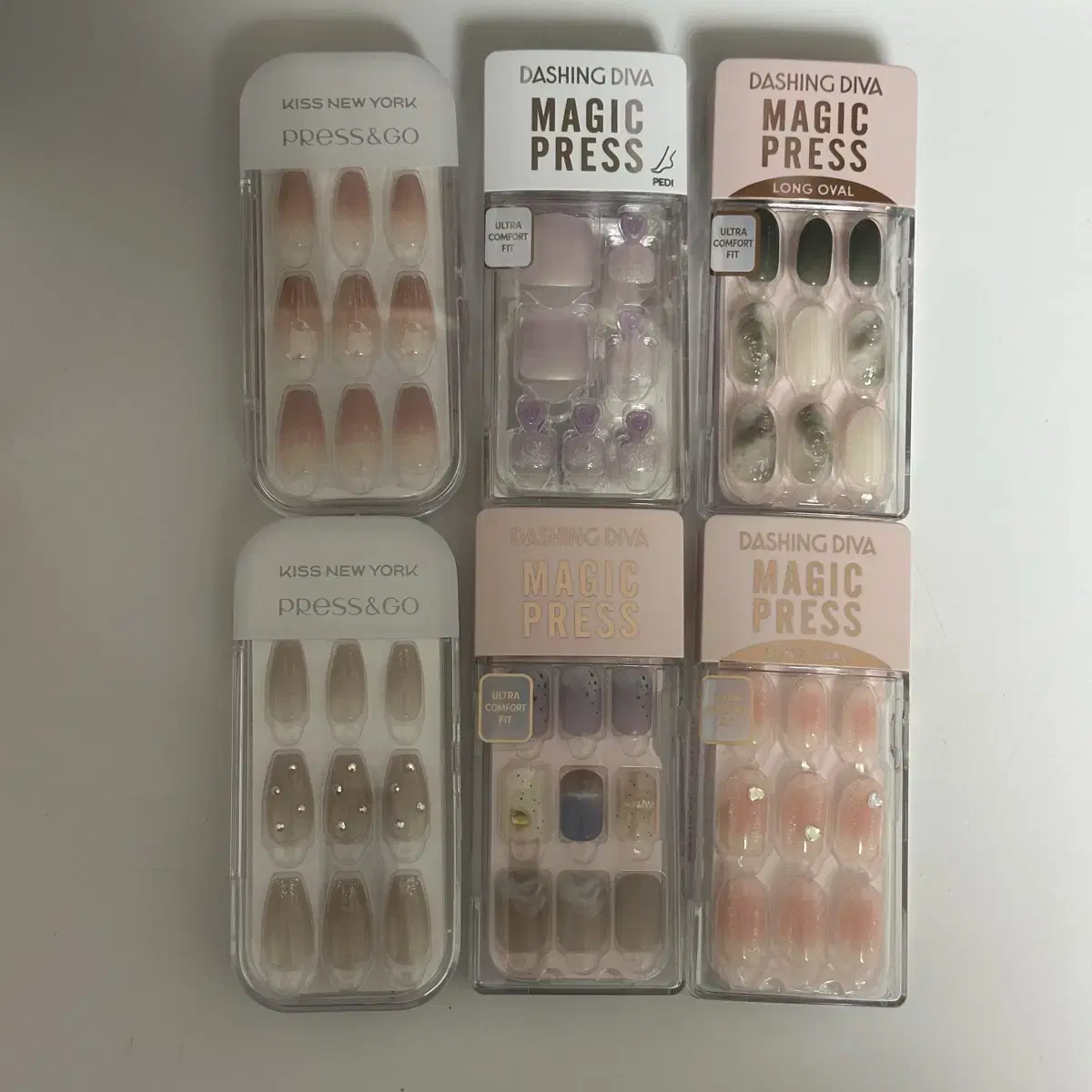 Dashing Diva Kiss New York Nail Tip Pedi Tip Sealed Bulk