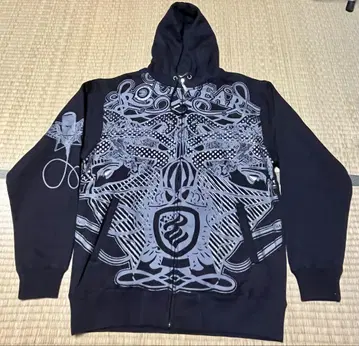 Rocawear 그래픽 후드티 블랙