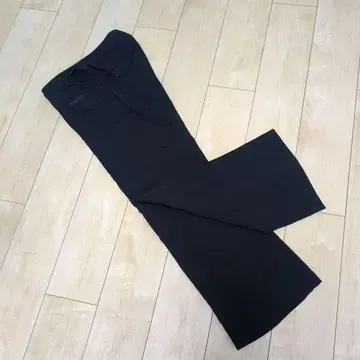 아디다스 블랙 와이드 팬츠 여성용 L