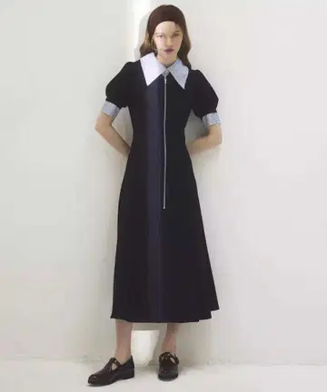 새상품 AND COUTURE 더블 컬러 지퍼 원피스