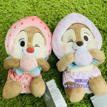칩과 데일 봉제 인형 스트로베리 향기 디즈니 스토어