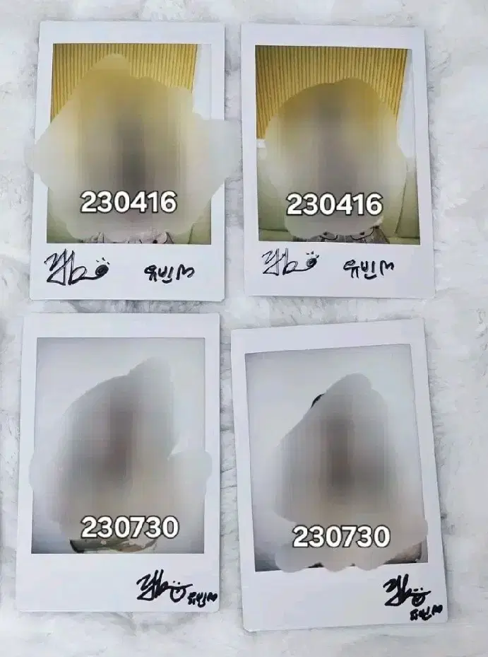 triples Yoobin sign polaroid signed pola