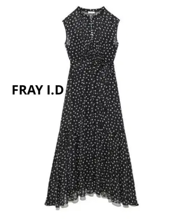 FRAY I.D SPRINTEX 프린트 개더 원피스