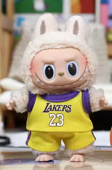 LABUBU Lakers 농구 유니폼 세트 옷 갈아입기