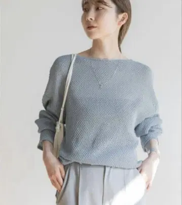 Noble 노블 페이퍼 얀 카노코 백 V 풀오버 택 포함 새상품