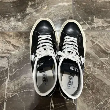CONVERSE ONE STAR J 블랙 가죽