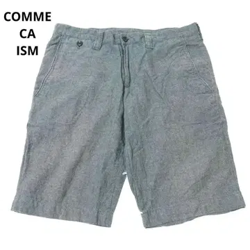 컴시즘 하프 팬츠 하의 캐주얼 면 린넨 그레이 M