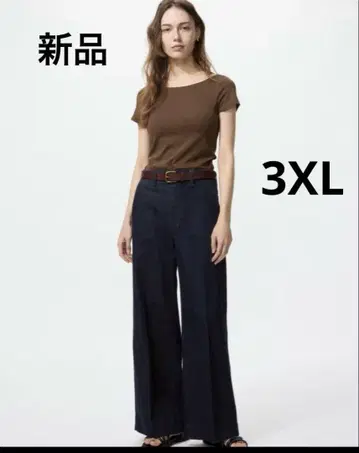 택 포함 새상품 유니클로 와이드 트라우저 청바지 3XL 빅 사이즈