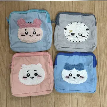 치이카와 자수 파우치 묶음 판매 치이카와 파우치