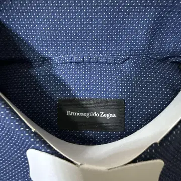 에르메네질도제냐 네이비 도트 무늬 비즈니스 셔츠