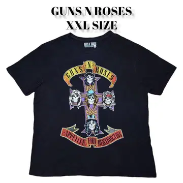 GUNS N ROSES 스컬 빅 프린트 티셔츠 건즈 앤 로지즈