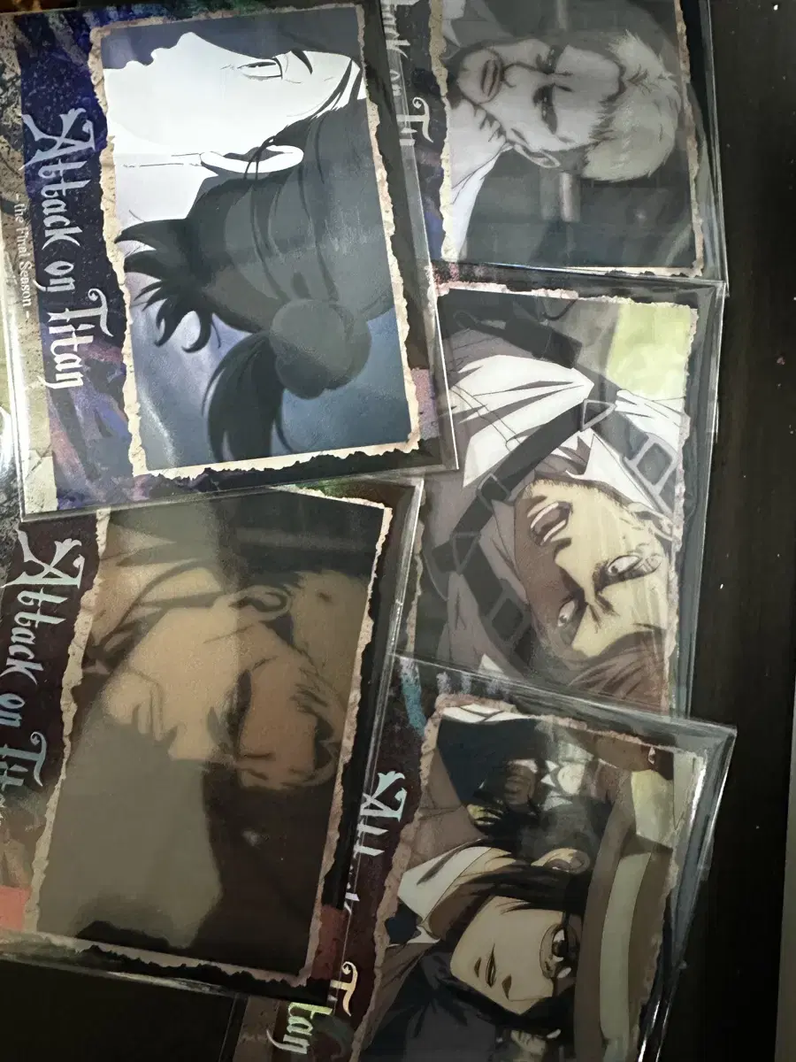 Attack on Titan card hologram Jean Reiner Eren Hanji