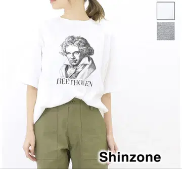THE SHINZONE 더 신존 베토벤 반팔 프린트 티셔츠