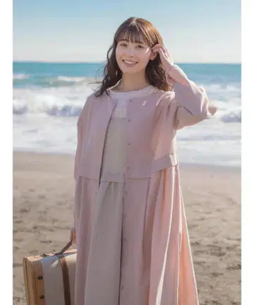 유베시 콜라보] 무지 & 도트 무늬 모듬 절개 2WAY 원피스