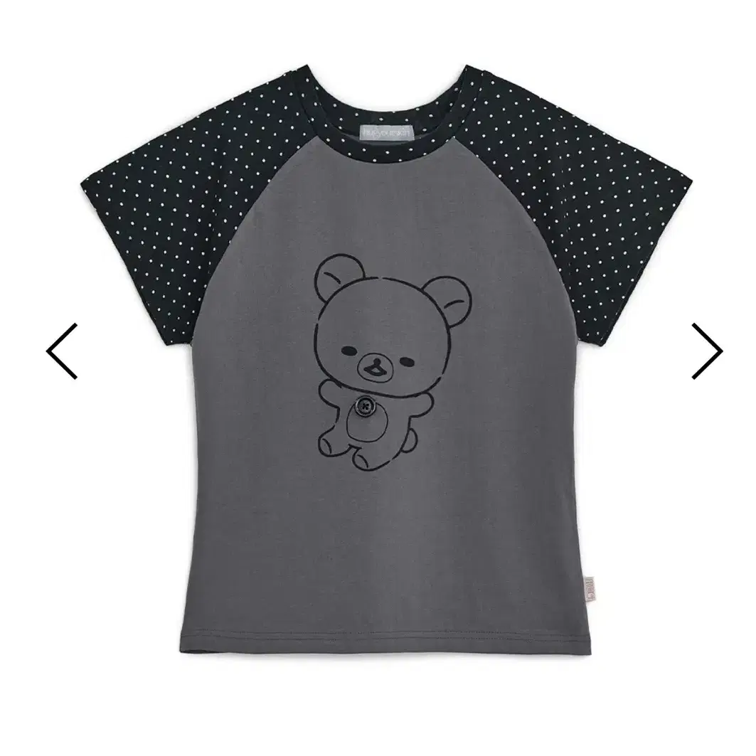 Tシャツ・カットソー HUG YOUR SKIN Korilakkuma dot raglan tee 5BJH1480 All products - All products - hug your skin