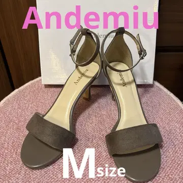 Andemiu 브라운 앵클 스트랩 샌들