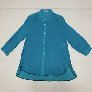 Chamois V 샤미 블라우스 긴팔 셔츠 블루