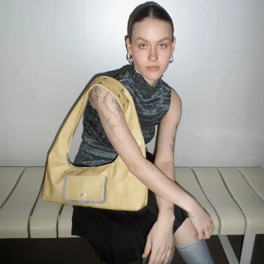 ★ Hieta★ 777Angels  Denim Khaki bag HIETA 777ANGELS BAG / DENIM KHAKI – dttmclub