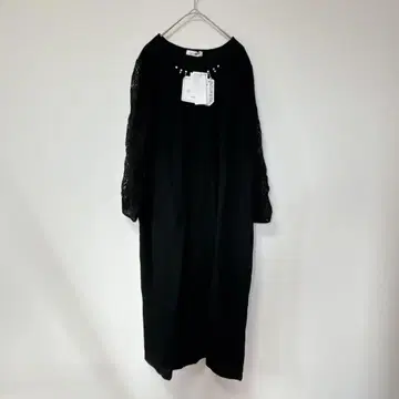 데이즈 살롱 [3L] 원피스/비쥬 소매 전체 레이스 비침 면 고급 긴팔