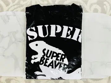 슈퍼 비버 티셔츠 무도관 로고 블랙 S 사이즈