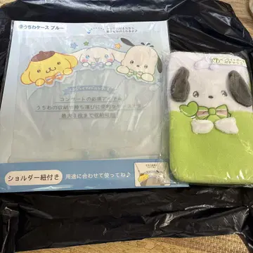 산리오 복권 부채 케이스 응원봉 파우치 포차코