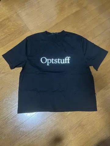 OPTSTUFF REFLECTIVE CLASSIC LOGO T BLACK