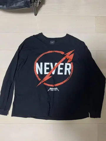 METALLICA 밴딩 티셔츠 NEVER 긴팔 롱T