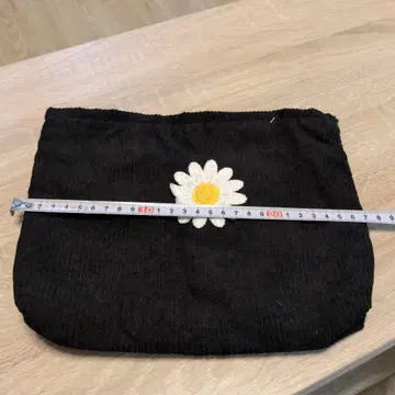 SHEIN 쉬인 블랙 꽃 모티브 파우치 약 30cm